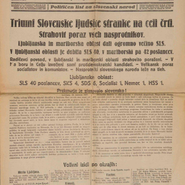 <a href="https://zakladnicazgodovine.si/product/slovenec-triumf-slovenske-ljudske-stranke-1927/">Slovenec – Triumf Slovenske ljudske stranke… 1927</a> Knjige in Stari tiski