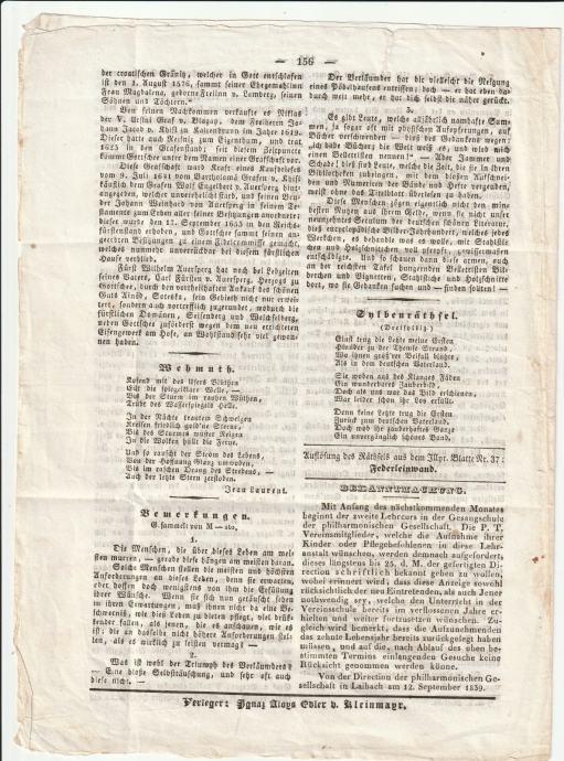 Časopis – Illyrisches Blatt št. 38 September 1839 Časopisi Časopis - Illyrisches Blatt št. 38 September 1839 - slika 2