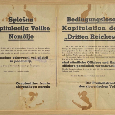 <a href="https://zakladnicazgodovine.si/product/razglas-splosna-kapitulacija-velike-nemcije-1945/">Razglas – Splošna kapitulacija ‘Velike Nemčije’ – 1945</a> Knjige in Stari tiski