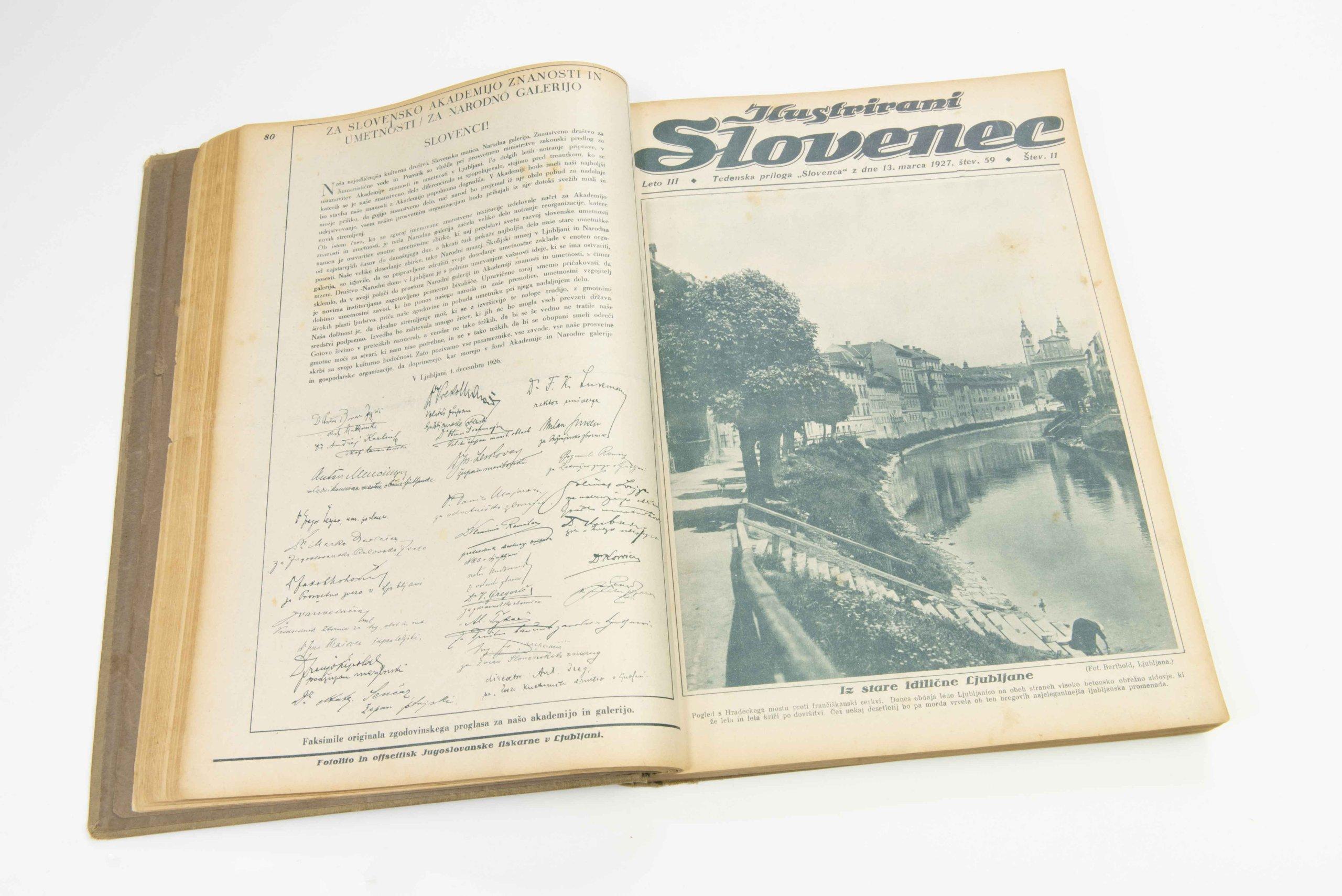 Ilustrirani Slovenec, letnik 1927 - Zakladnica Zgodovine