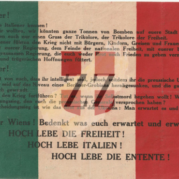Letak - Let nad Dunajem (Volo su Vienna - Gabriele D'Annunzio) 1918