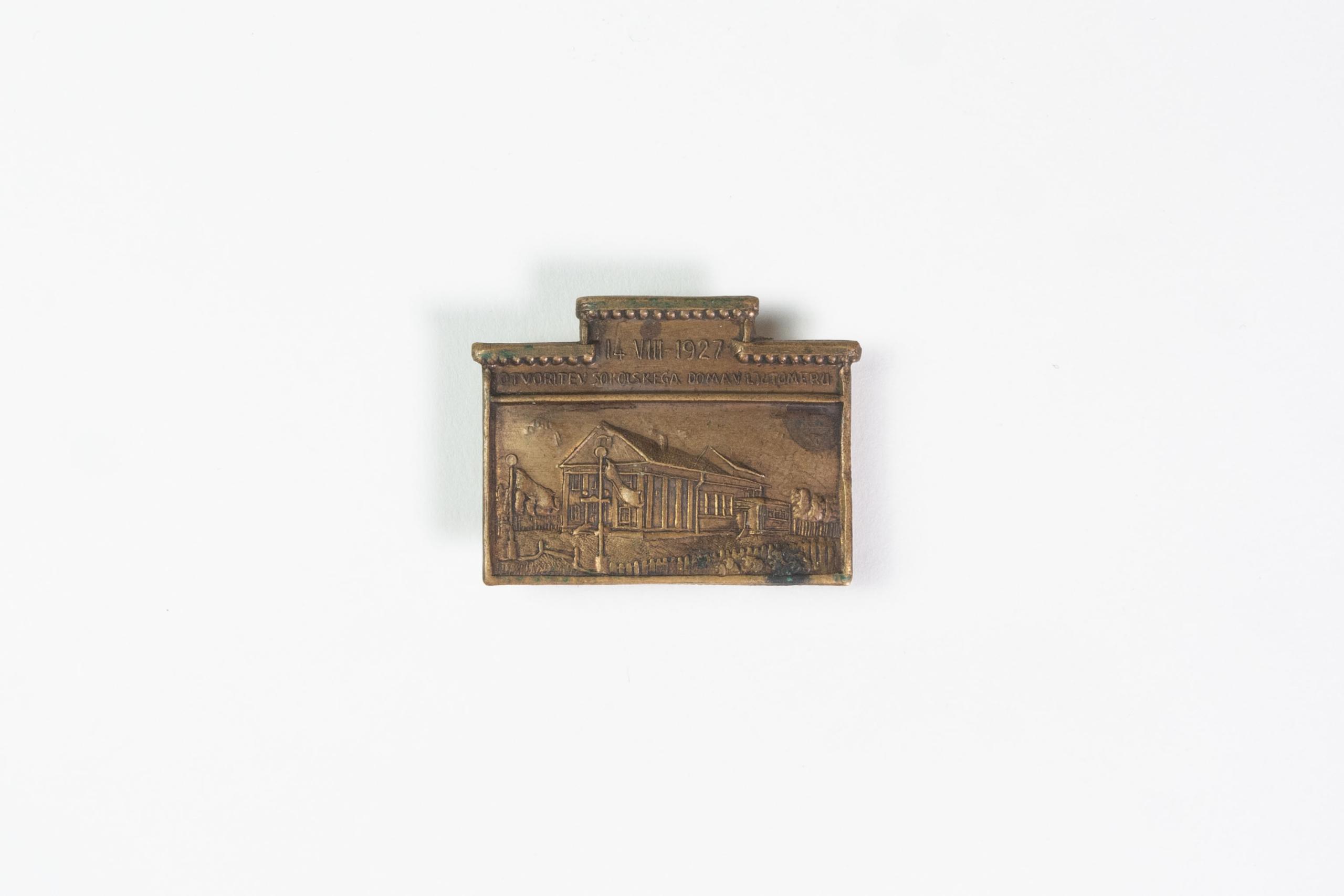 Značka: Otvoritev sokolskega doma Ljutomer, 1927 Civilne medalje in značke Značka: Otvoritev sokolskega doma Ljutomer, 1927 Civilne medalje in značke