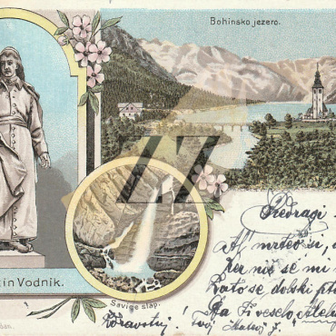 Bohinj: Bohinjsko jezero, slap Savice, Valentin Vodnik Gorenjska