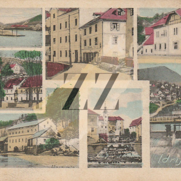 Idrija: Več pogledov, barvna lito.