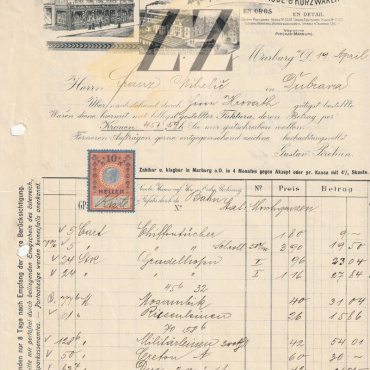 <a href="https://zakladnicazgodovine.si/product/maribor-faktura-gustav-pirchan-1910/">Maribor: faktura Gustav Pirchan, 1910</a> Dokumenti, Avtogrami in Pisma
